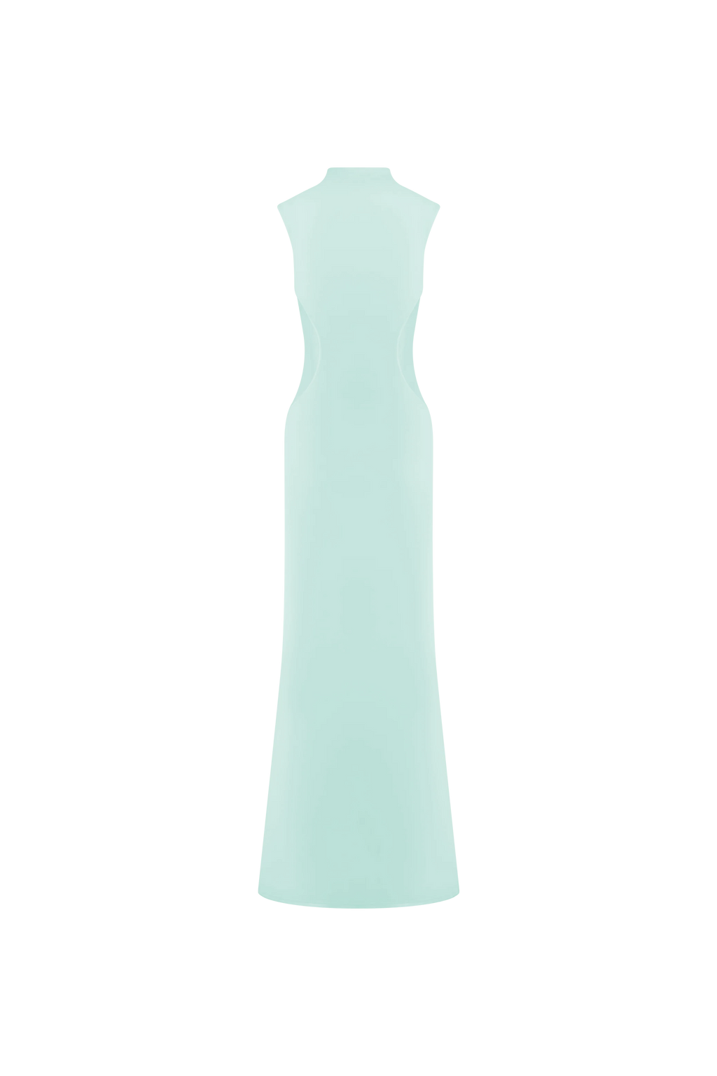 Massie Slinky And Mesh Maxi Dress - Lagoon