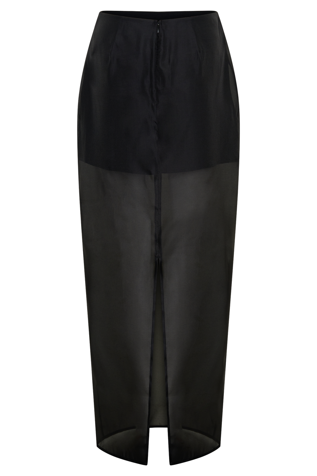 Ximena Organza Maxi Skirt - Black